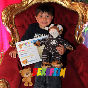 Build a bear workshop - make your own teddy bear - tiger - zoo - spiderman - spider - spidey - dress up - superhero - mothers Day