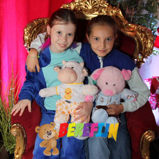 Fabriquez votre propre ours en peluche Bessie et l'ours en peluche Knorrie de Berefijn à la maison pour Noël, le réveillon de Noël ou une fête d'anniversaire