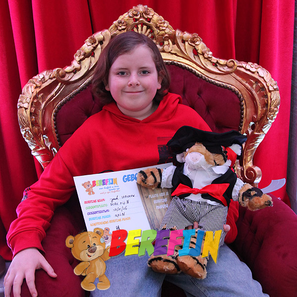 Buy this inexpensive tiger teddy bear now and give a personal and original gift for Valentine's Day, Christmas or a birthday.