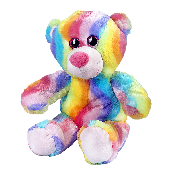 Berefijn knuffeldier Bubbly – teddybeer - Teddy Mountain - Lier- multicolor - glitter - build a bear
