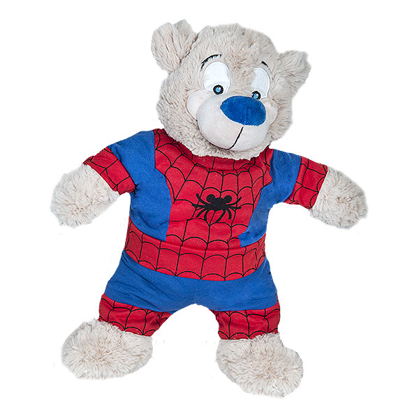 Berefijn - Teddy Mountain - build a bear - Lier - kleding - slapen - spiderman
