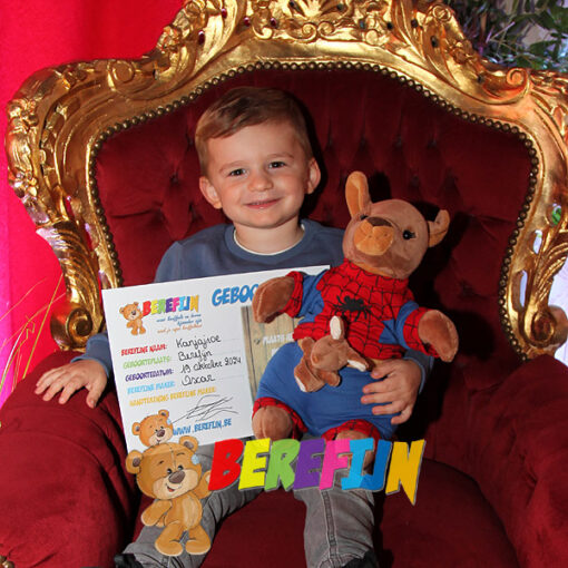 Make your own teddy bear Kanga & Roo from the Disney series Winnie the Pooh and give them a real Spiderman costume
