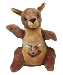 Make your own teddy bear kanga and roe the kangaroo and baby kangaroo as a finger puppet from Winnie the pooh