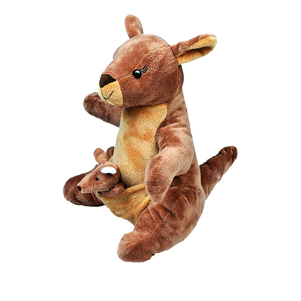 Berefijn knuffeldier Kanga – teddybeer - Teddy Mountain - Lier - Kangaroe - Kleine Roe - Winnie the pooh - vingerpopje - geboorte