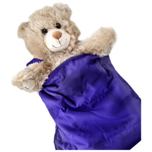 Berefijn - Teddy Mountain - Lier - slaapzak - deken - knuffelbeer - paars - build a bear