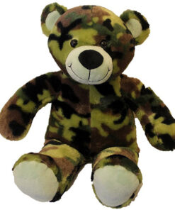 knuffelbeer Camou heeft een leger camouflage kleuren vacht