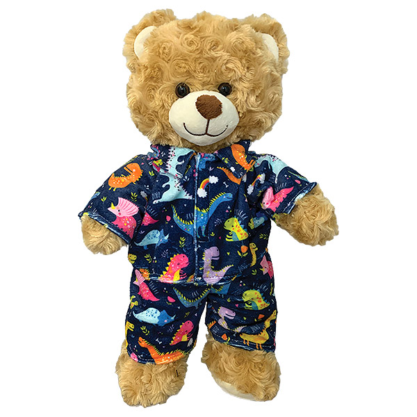 Berefijn - Teddy Mountain - Lier - build a bear workshop - Meisje Djamila - cuddles - teddybear - pyjama - dinosaurussen