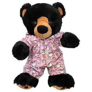 Berefijn - Teddy Mountain - Lier - build a bear workshop - Meisje Djamila - cuddles - unicorn - pyjama - eenhoorn - regenboog