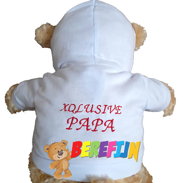 Berefijn - Build a bear workshop - hoodie - personaliseren - borduren - geboorte - vaderdag - moederdag - verjaardag - communie