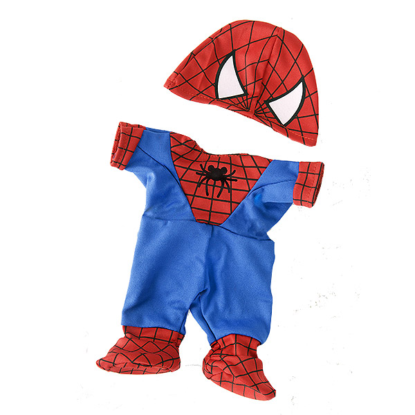 Berefijn - Teddy Mountain - Lier - kleding - build a bear workshop - spiderman - onesie - DIY - superhelden - masker - spin