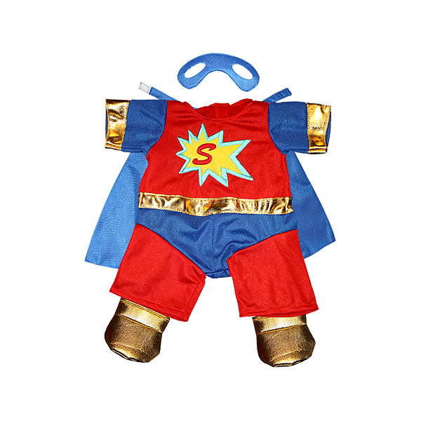 Berefijn - Teddy Mountain - Lier - kleding - build a bear workshop - superman - super woman - onesie - DIY - superhelden