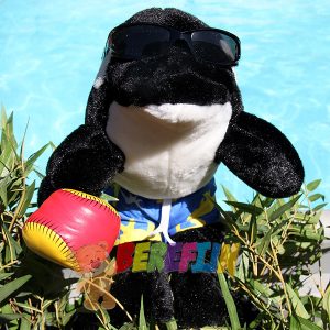 Berefijn knuffeldier orco – teddybeer - Teddy Mountain - Lier - orca - vis - walvis - Free Willy - BAB - cuddles - DIY