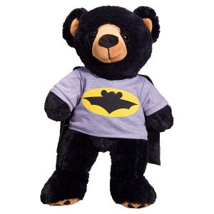 Berefijn - Teddy Mountain - Lier - kleding - t-shirt - blouse - superheld - cape - Build a bear workshop - Batman