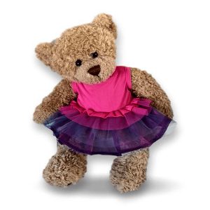 Berefijn - Lier - build a bear workshop - maak je eigen knuffelbeer - hoodie - kleedje - monster - pink - Meisje Djamila