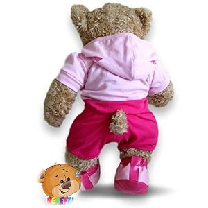 Berefijn - Lier - build a bear workshop - maak je eigen knuffelbeer - training - jogging - sportschoenen - pink - roze - girls
