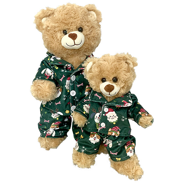 Kuscheltier - Teddybär - Belgien - Bär bauen - Kuschelbär - Weihnachten - Weihnachtsmann - Rentier - Pyjama - Weihnachtsbaum