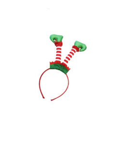Leuke en grappige kerstdiadeem met elfenvoetjes