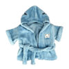 Een leuke zwempartij, sauna of wellness uitstap. Ook je knuffelbeer kan mee in deze blauwe badjas voor teddyberen