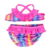 Maak van elke strandvakantie een leuke uitstap. Neem je knuffelbeer mee in deze kleurrijke multicolor bikini en beleef een vakantie vol pret