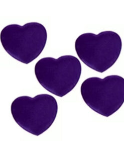 Make a wish and keep it in a unique, handmade teddy bear. With this purple wish heart, your wish comes to life.